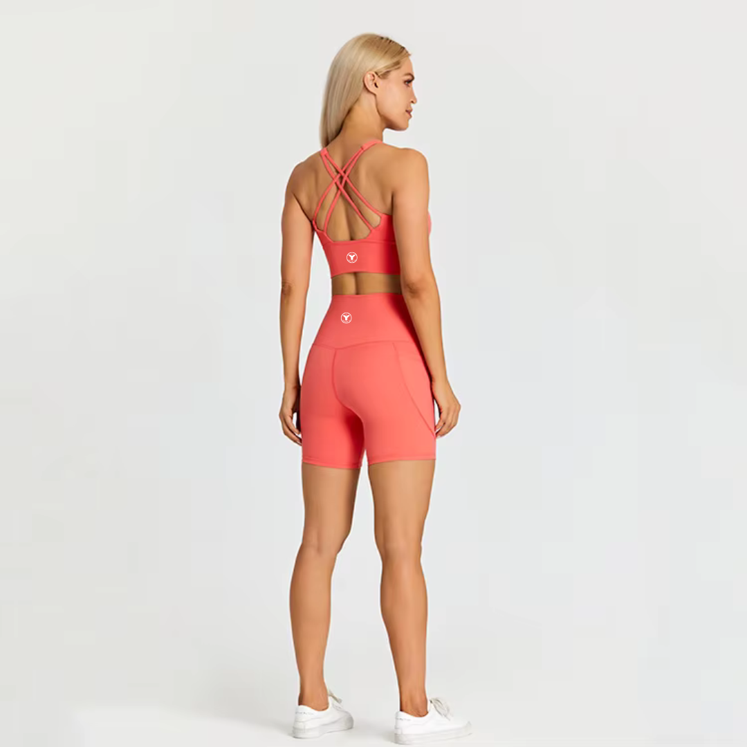 Amanda Shorts with pockets and top set