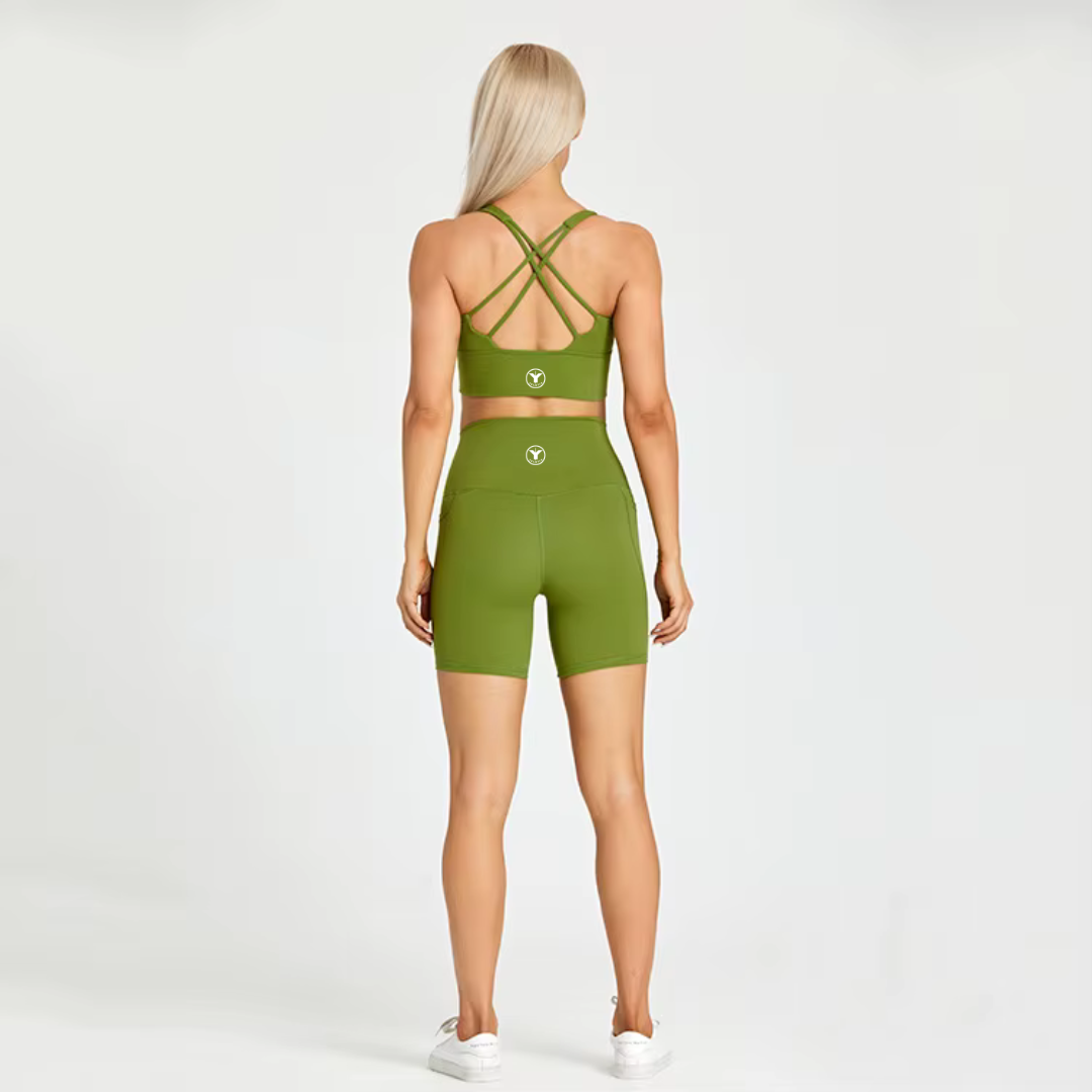 Amanda Shorts with pockets and top set