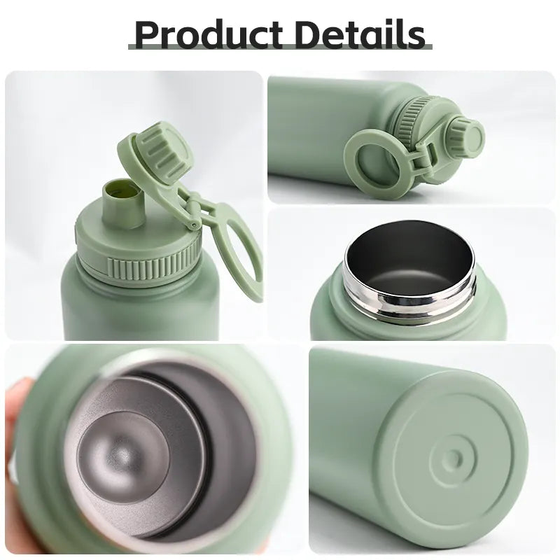 Yelafit 320z - Stainless Steel Water Bottle with Magnetic Phone Holder