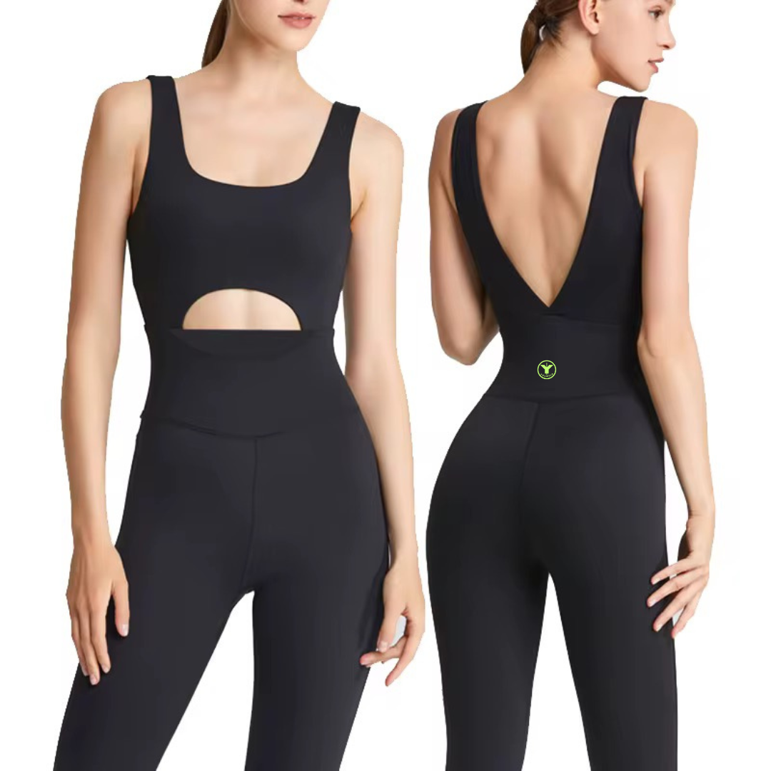 Onesie Jumpsuit Waist Cutout
