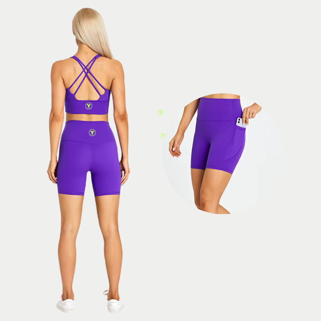 Amanda Shorts with pockets and top set