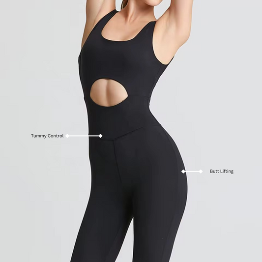 Onesie Jumpsuit Waist Cutout