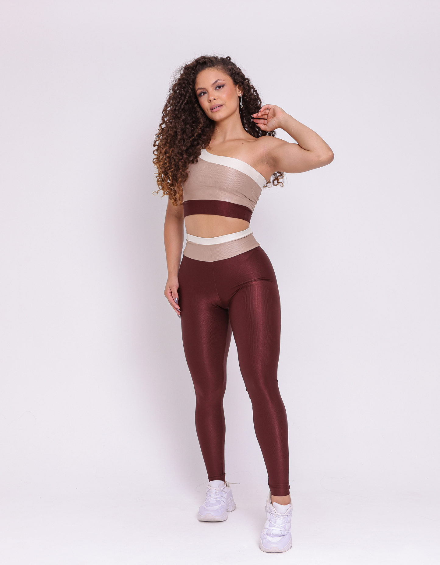 Thai 2-Piece Leggings & Tricolor Top Set - Glow Collection