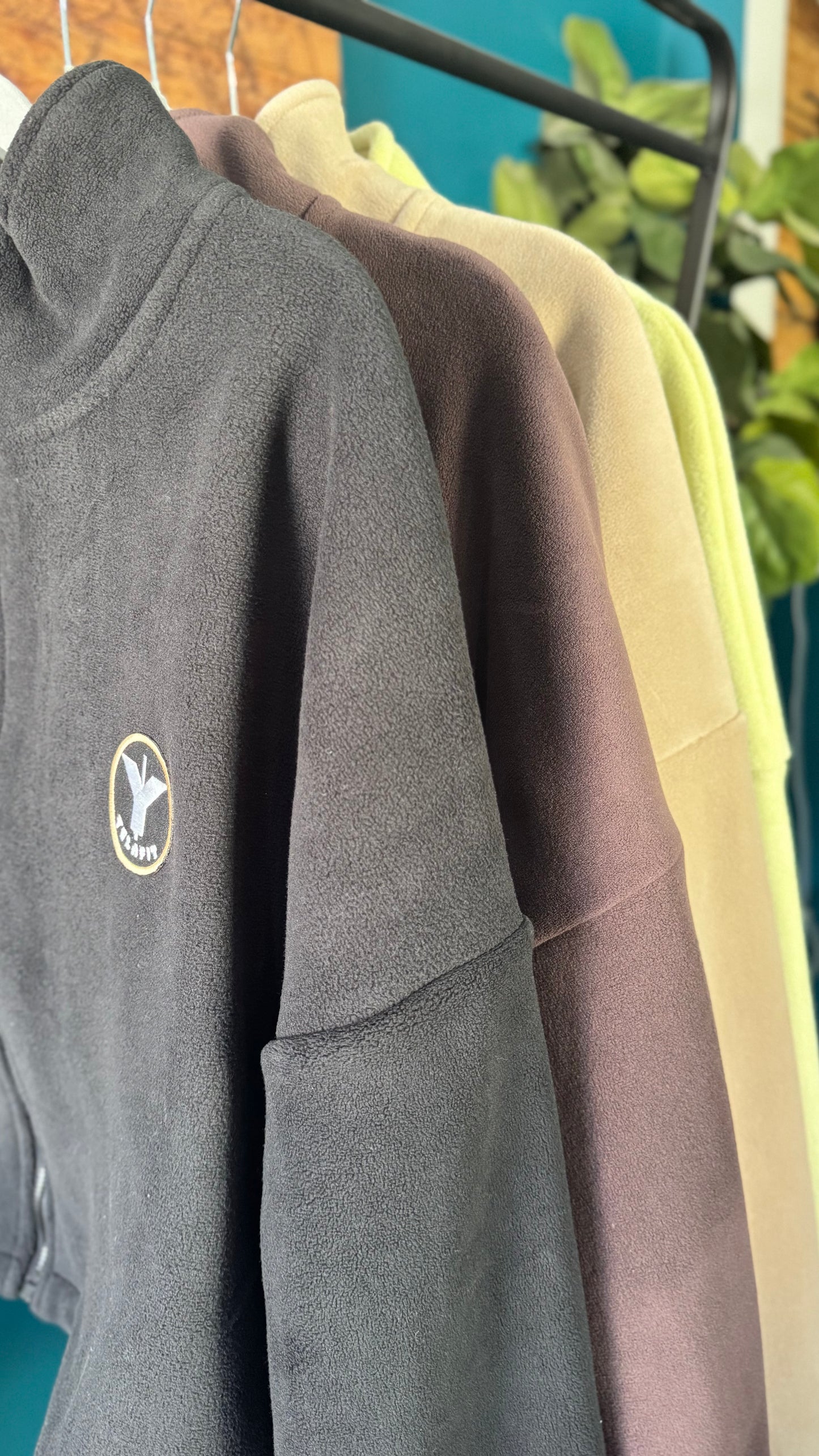 Oversized Cropped Fleece Jacket